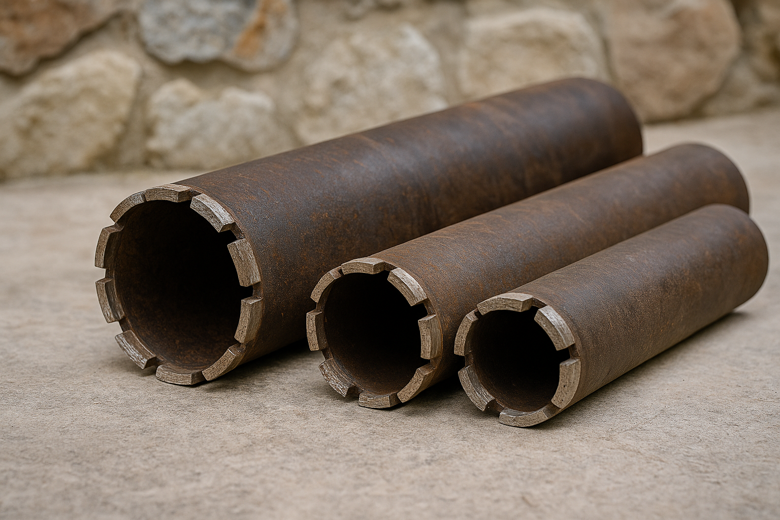 Capete de foraj pentru cărămidă și piatră naturală