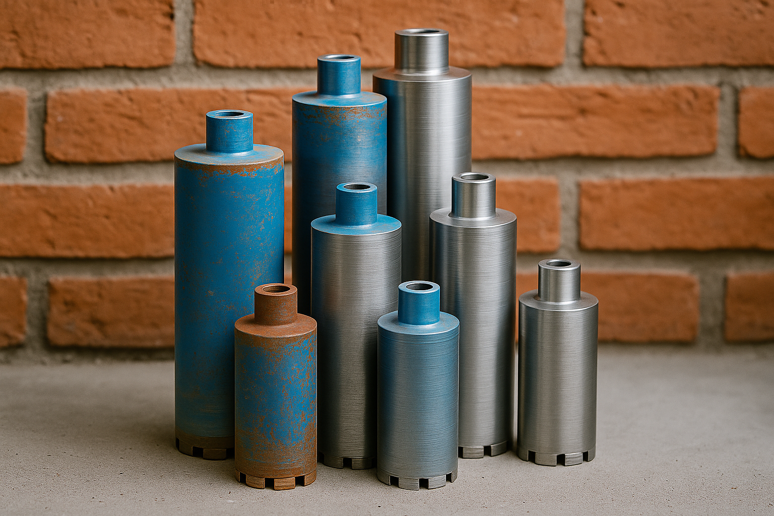 Găurire în cărămidă cu carota uscată